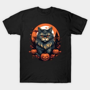 Siberian Cat Halloween, Cat Lover T-Shirt